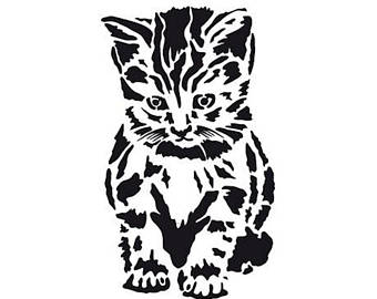 340x270 Cat Template Etsy