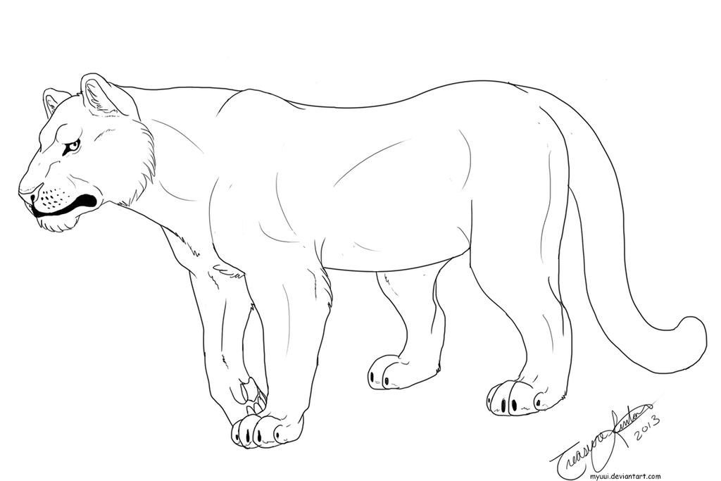 1024x683 Androgynous Big Cat Template By Myuui
