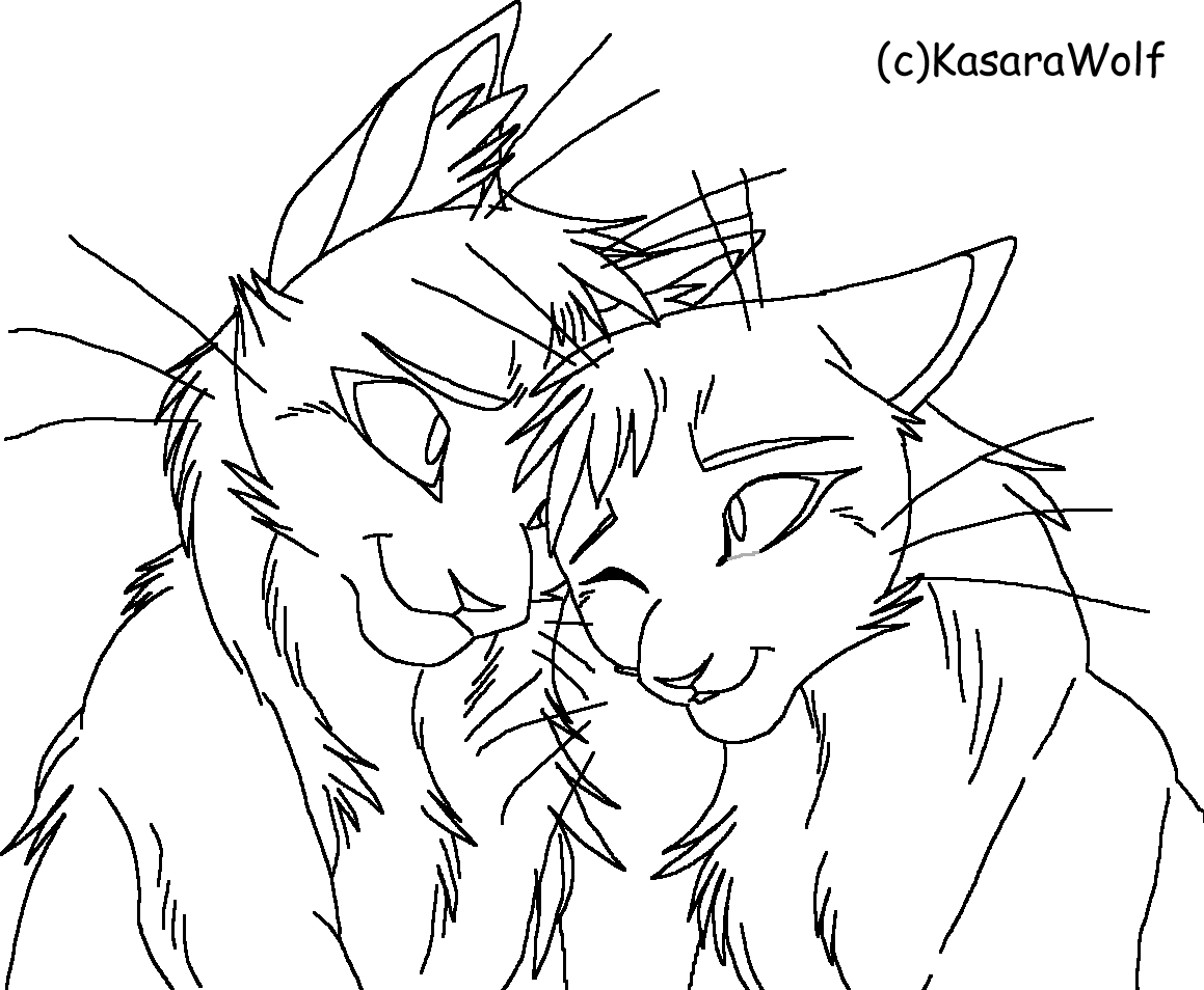 1159x954 Warrior Cats Couple Template By Kasarawolf