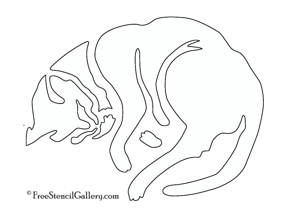 1100x850 Template Halloween Cat Template