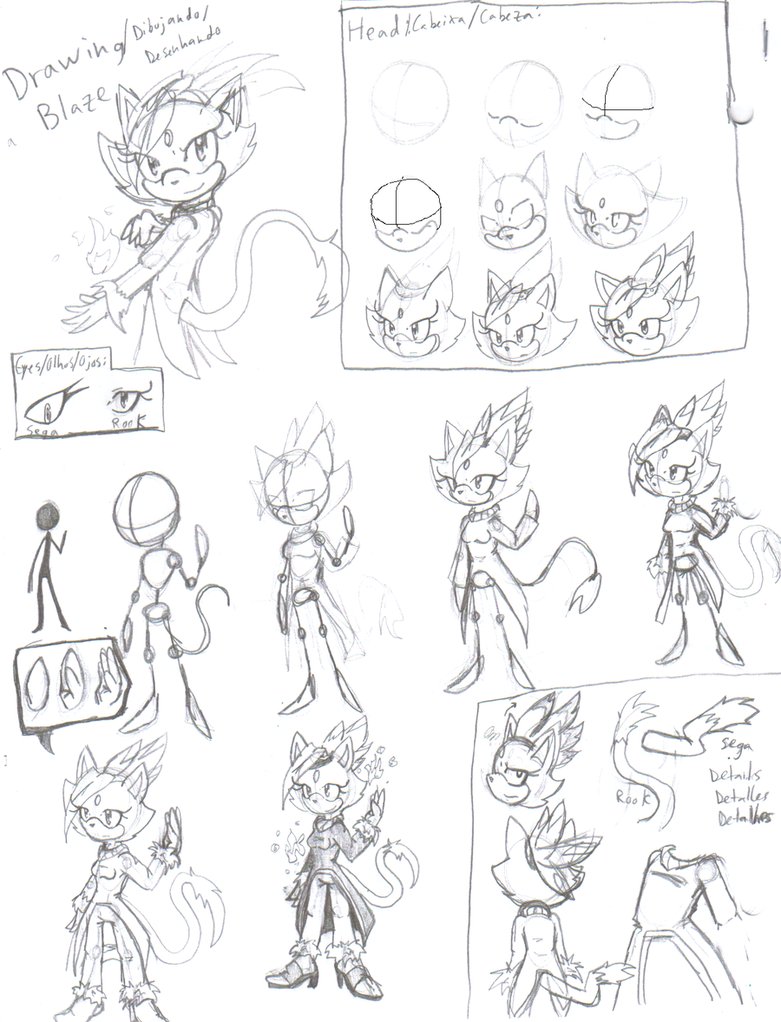 781x1022 Blaze The Cat Tutorial By Achird