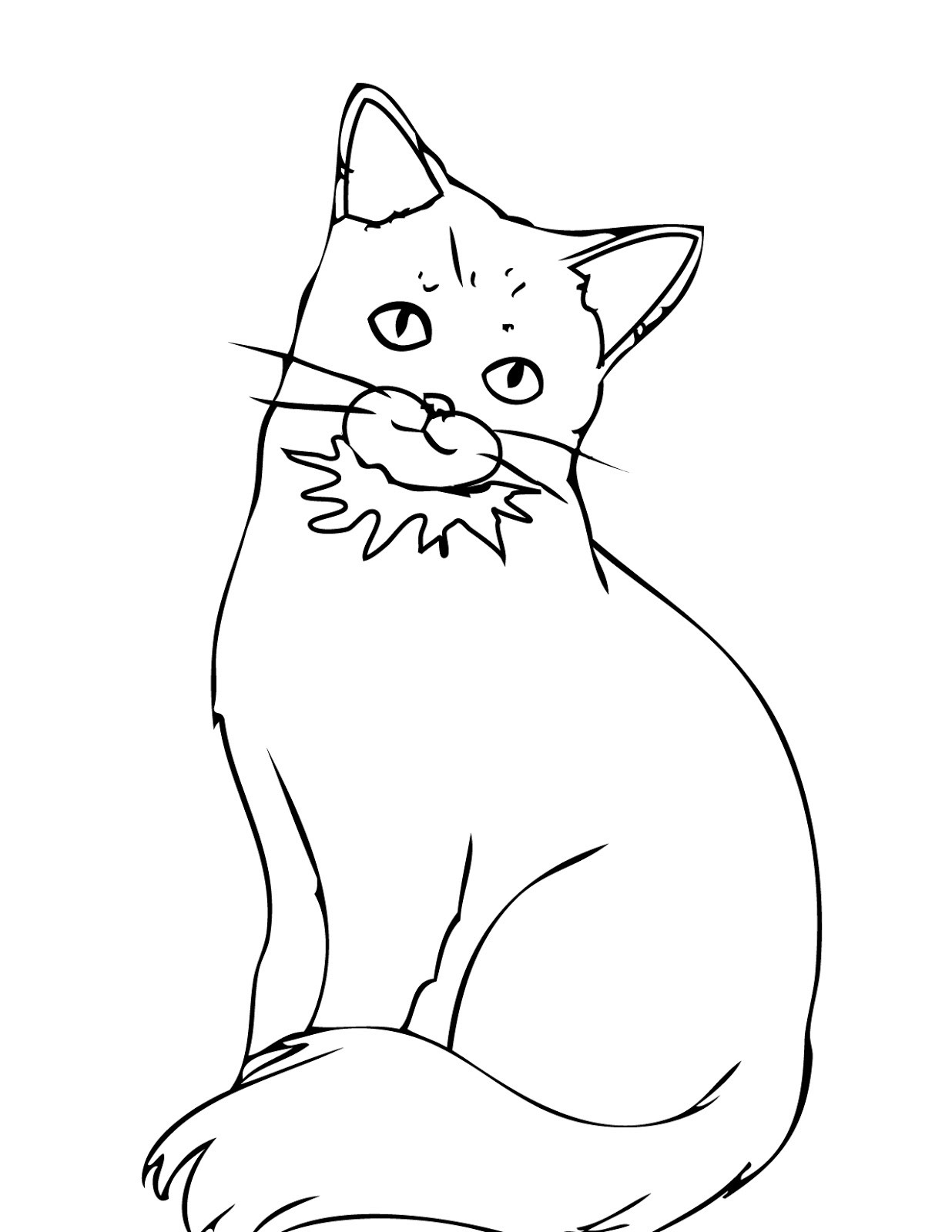 Cat Drawing Wallpaper at GetDrawings | Free download