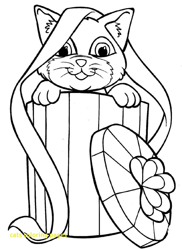 736x1007 Cats Coloring Pages With Nature Cat Coloring Pages