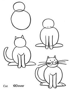 Cute Cat Drawing Easy at GetDrawings | Free download