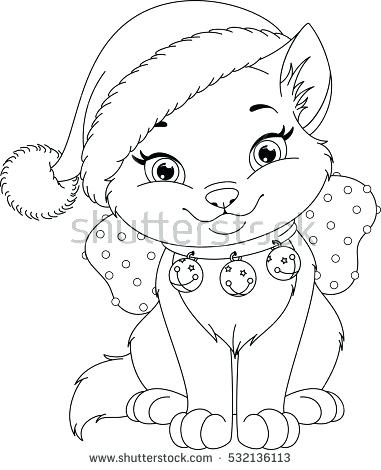 381x470 Cat Coloring Pictures