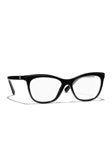 451x576 Cat Eye Eyeglasses, Acetate Black
