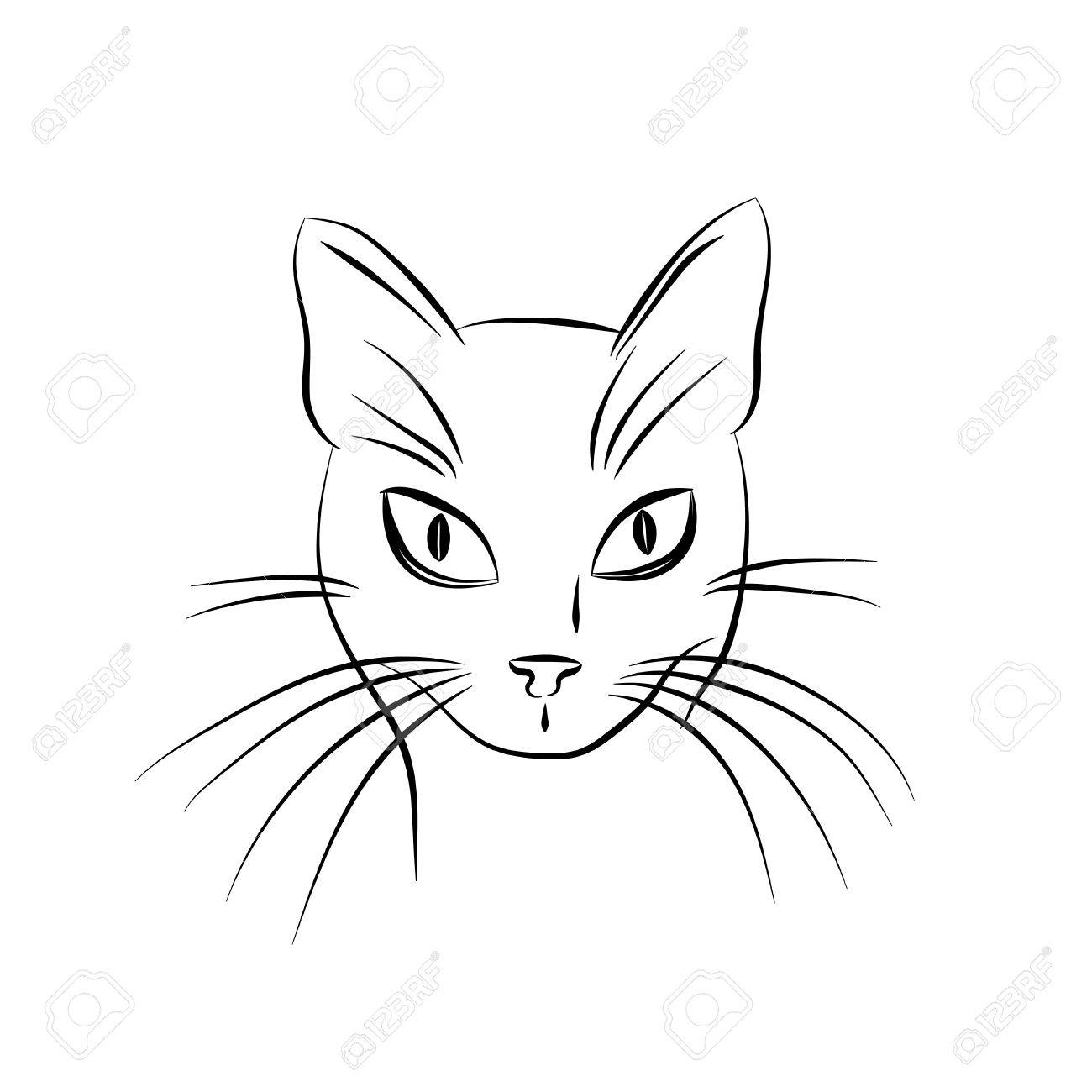 Cat Face Drawing at GetDrawings | Free download