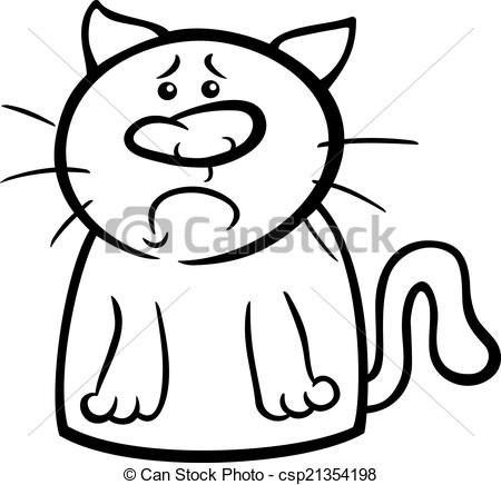 450x436 Sad Cat Illustrations And Stock Art. 1,378 Sad Cat Illustration