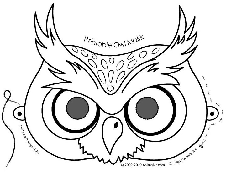 721x576 Halloween Masks Coloring Pages