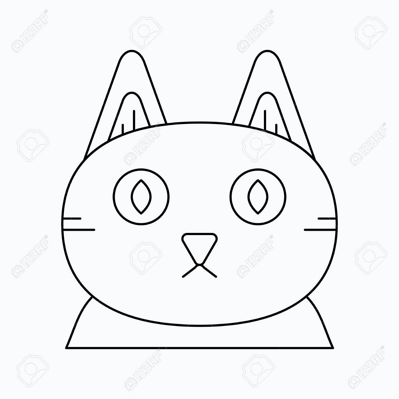 Cat Face Drawing For Halloween at GetDrawings | Free download