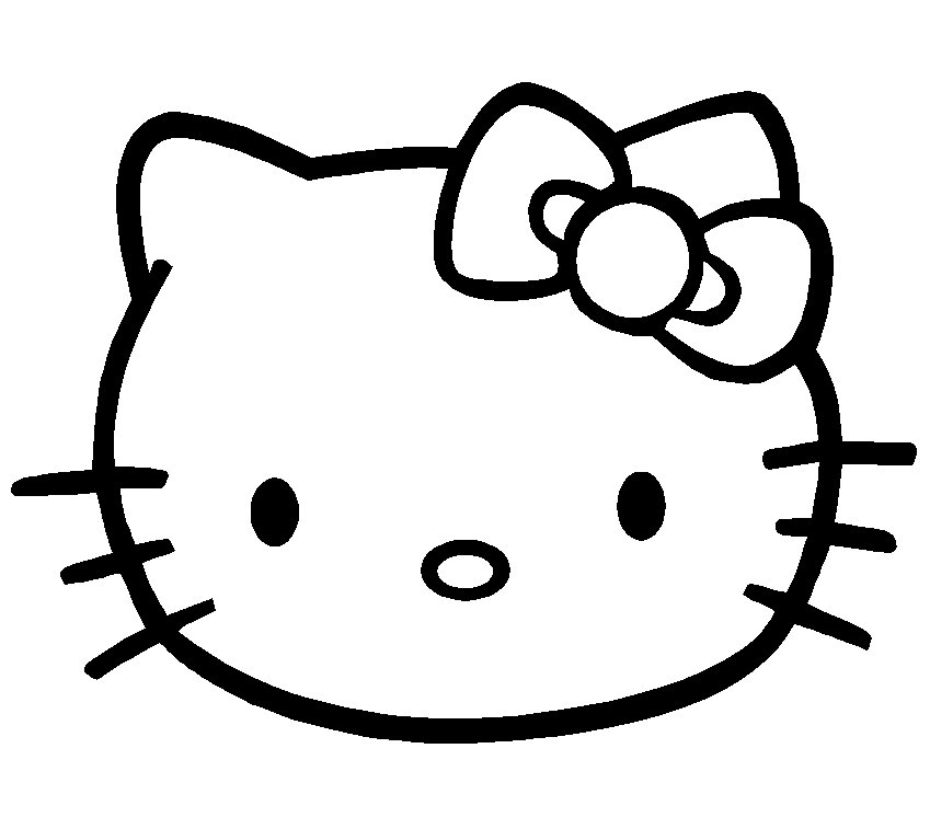 849x757 Cat Face Coloring Pages Color Bros