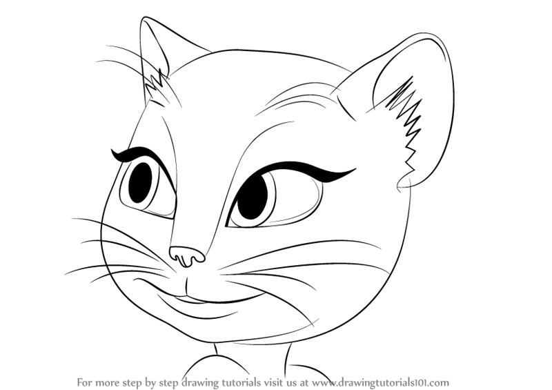 800x565 Learn How To Draw Talking Angela (Everyday Objects) Step By Step