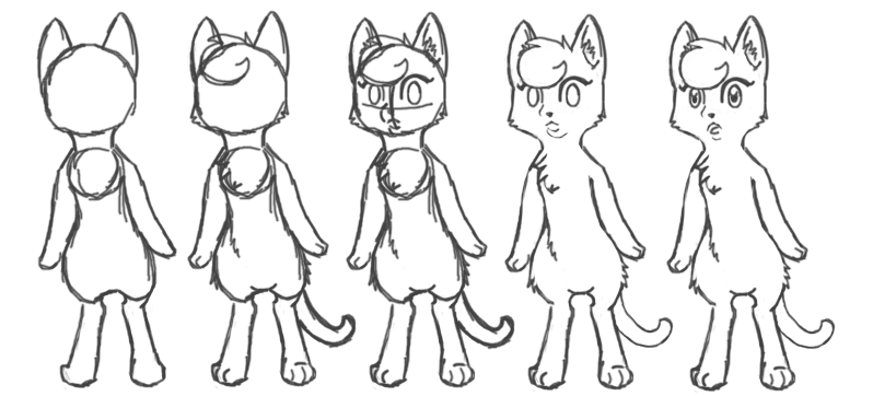 798x362 Standing Cat Tutorial By Sterlingarc