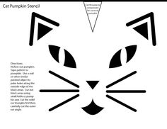236x182 33 Hair Raising Cat Pumpkin Stencils For A Sinister Halloween