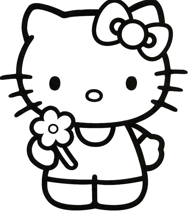 661x768 Hello Kitty Printable Coloring Page Free Hello Kitty Coloring