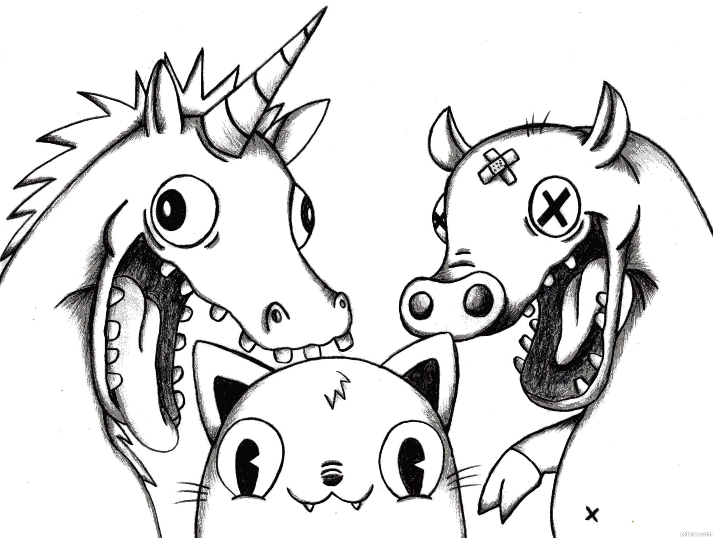 2477x1869 Best Unicorn Line Drawing Ideas