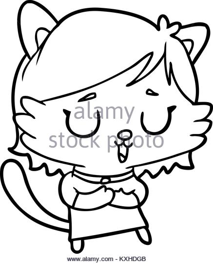 437x540 Cat Girl Black And White Stock Photos Amp Images