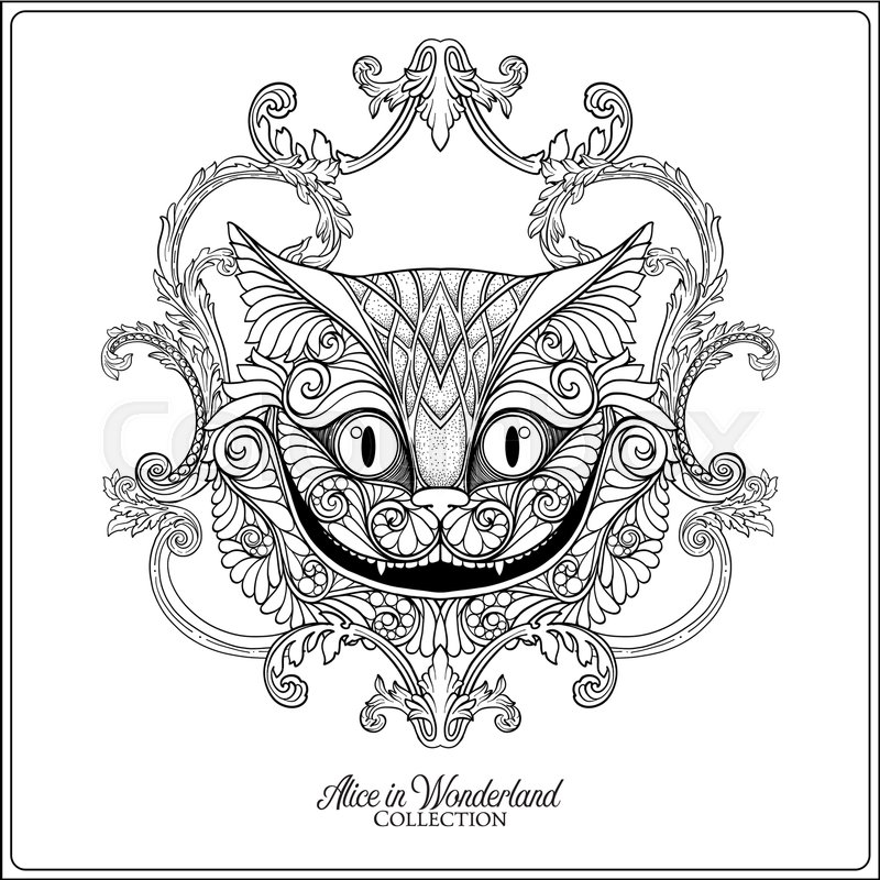 800x800 The Head Of The Cheshire Cat From The Fairy Tale Alice
