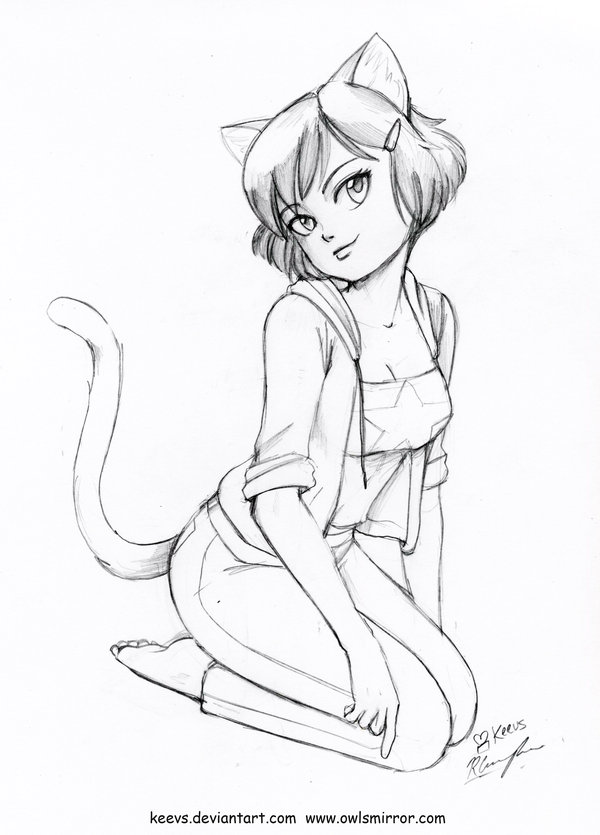 600x835 Cat Girl