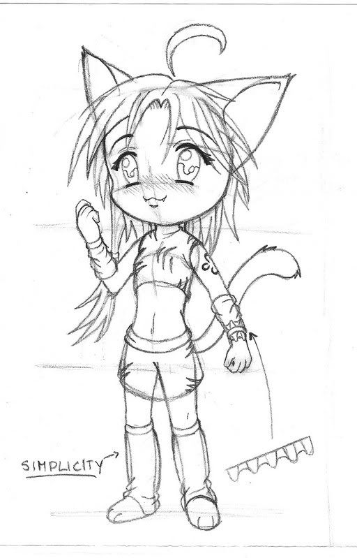 512x799 Cat Girl Chibi! Chibi's Village!