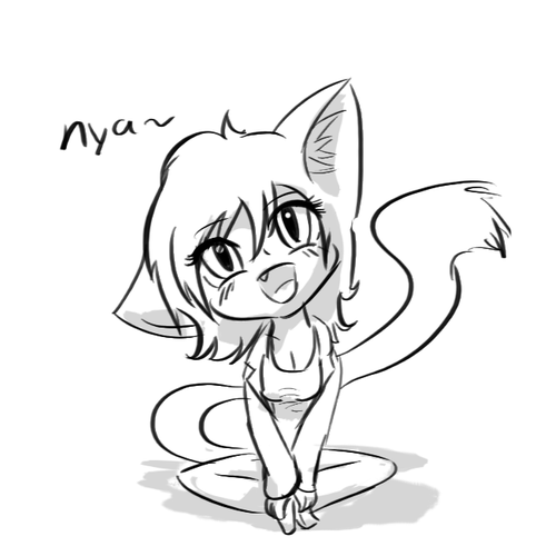 500x500 Catgirl Caturday Tumblr