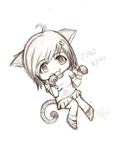 400x508 Chibi Neko Girl By Kireji00