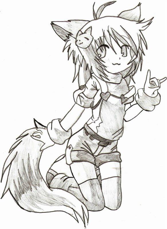 583x800 My Drawing Cat Girl By Srtagiuu