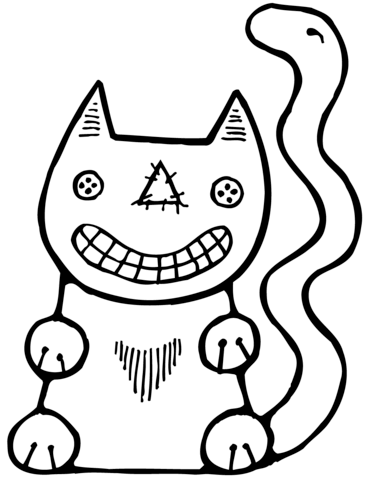 371x480 Halloween Cat Coloring Page Free Printable Coloring Pages