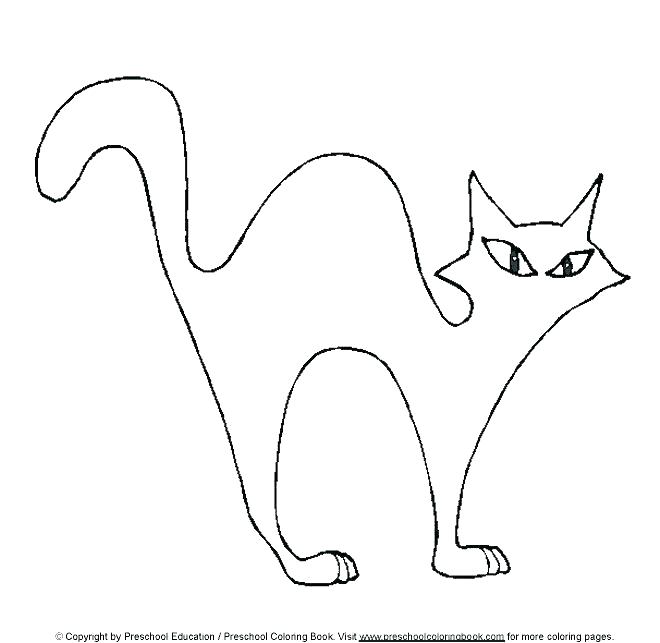 660x643 Halloween Cats Coloring Pages Cat Coloring Pages 1 Printable