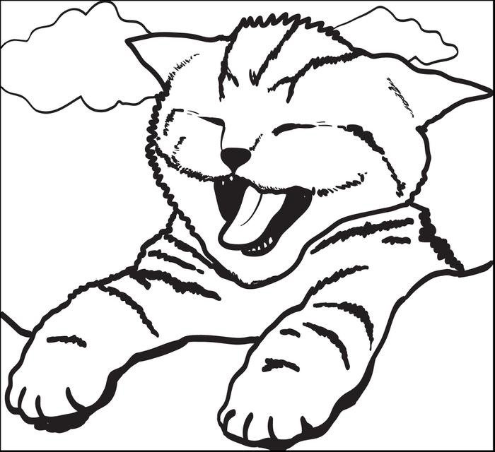 700x640 Free Coloring Pages For Girls Of Cats Cure Draw Printable