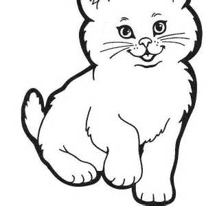 300x300 Easy Cat Coloring Pages