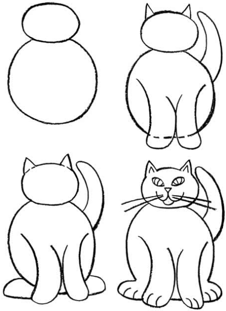 450x618 How To Draw Cats