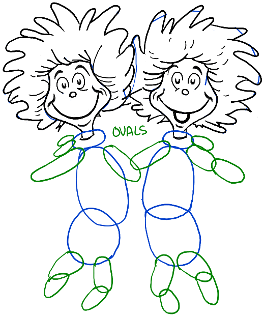 519x621 How To Draw Thing One And Thing Two With An Easy, Step By Step