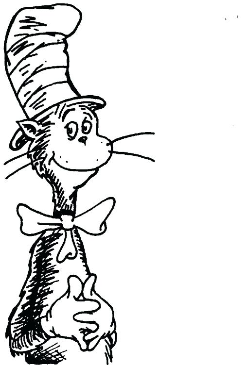 508x754 Cat In The Hat Hat Coloring Page