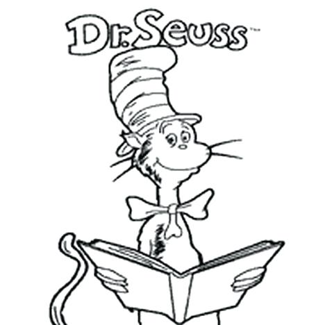 468x468 Cat In The Hat Coloring Sheets Free