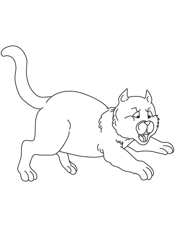 612x792 Jumping Cat Coloring Page Download Free Jumping Cat Coloring