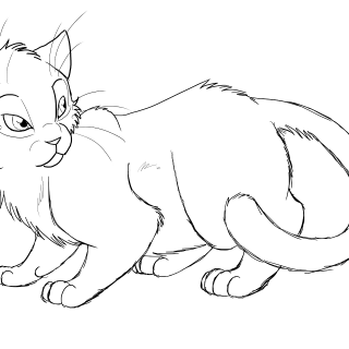 320x320 Tag For Photos Of Kittens Line Drawing Easy To Draw Simple Line