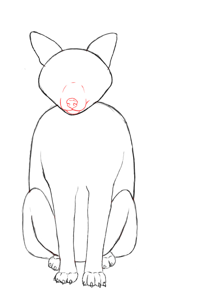 681x1024 How To Draw A Fox