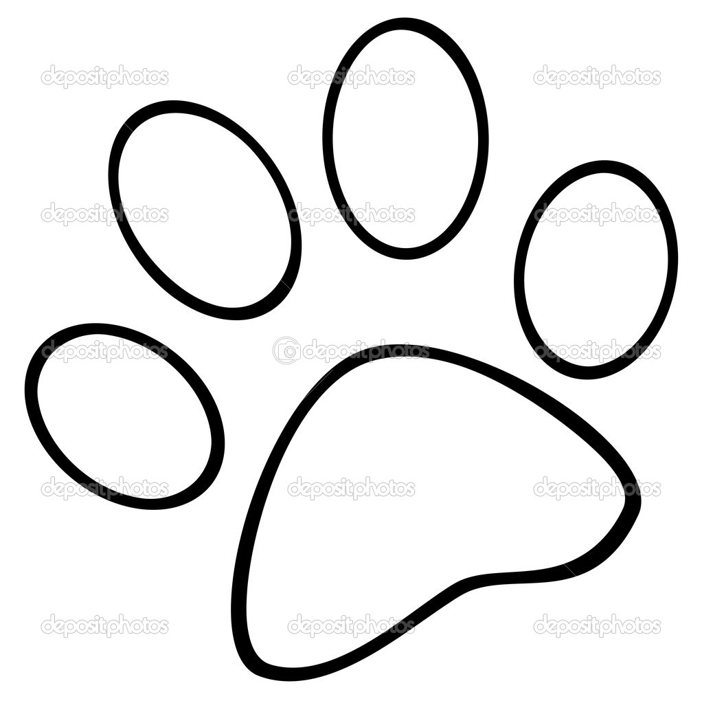 1022x1023 Dog Paw Print Drawing How To Draw A Cat Paw Print Solution