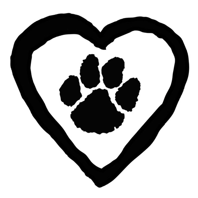 640x640 15.214.9cm Dog Or Cat Paw Prints Cartoon Creative Car Styling