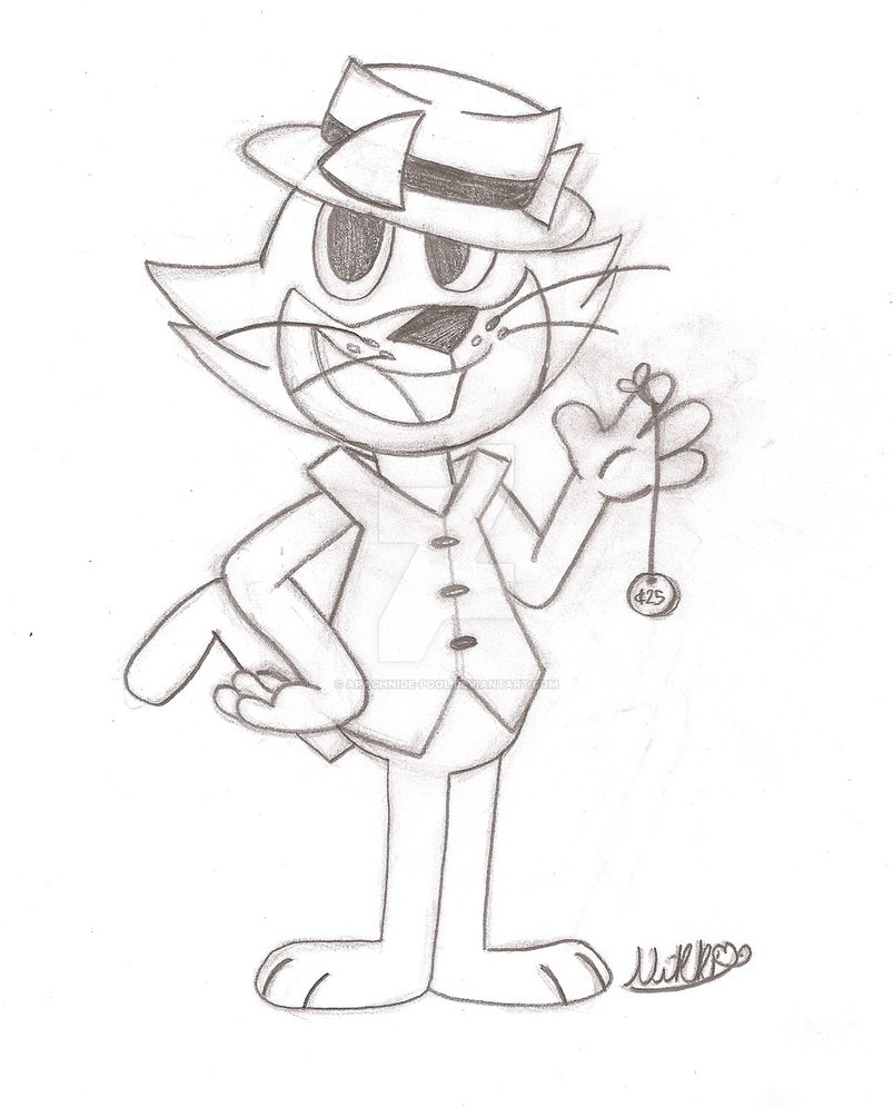 803x995 Top Cat Pencil Sketch By Arachnide Pool