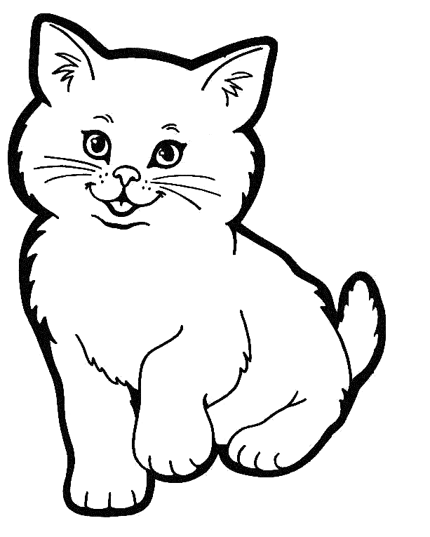 613x765 Cat Coloring Page