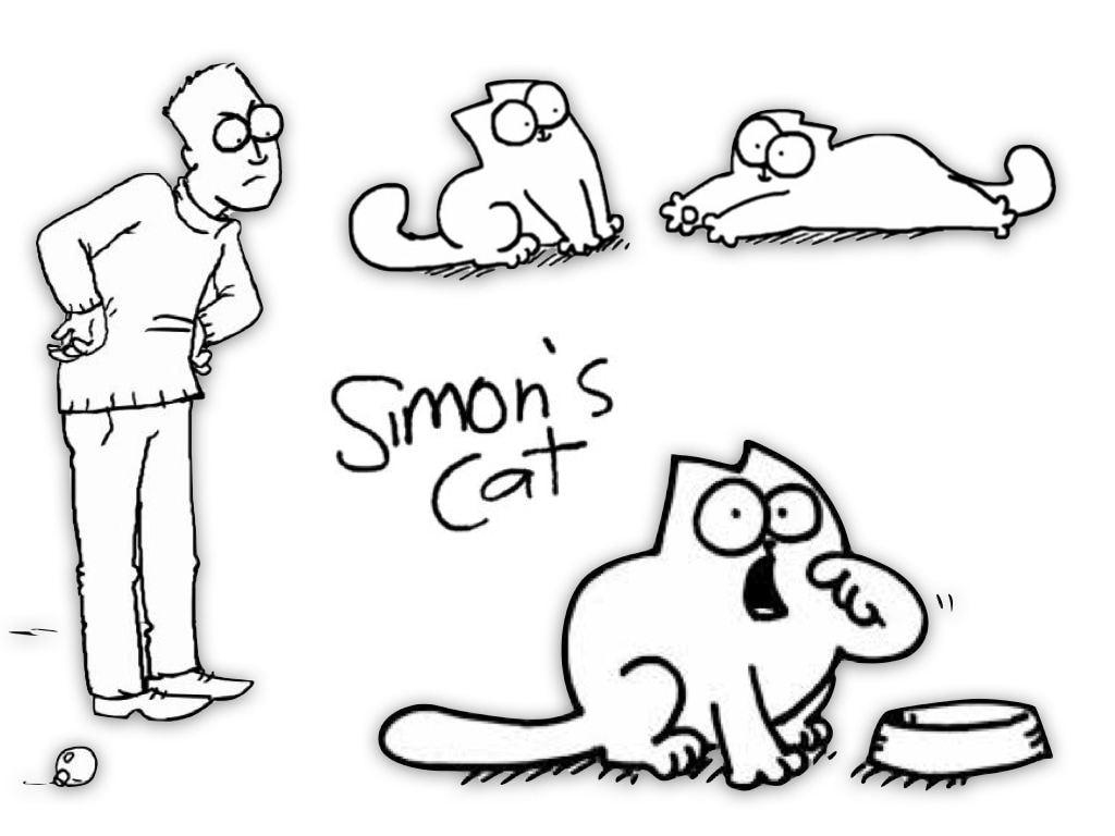 1024x768 Simon's Cat Drawing And Match Game