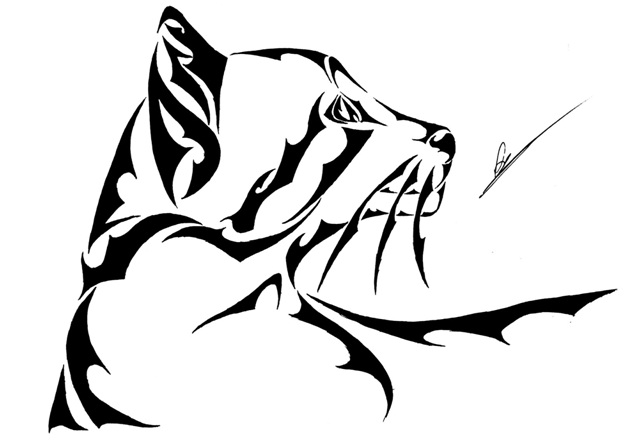 628x441 Cat Tattoos Designs