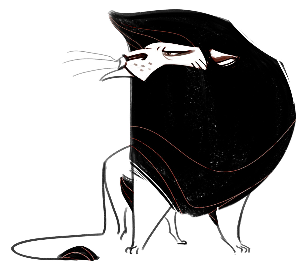 1280x1138 Daily Cat Drawings 192 Lion Sketch Art Board