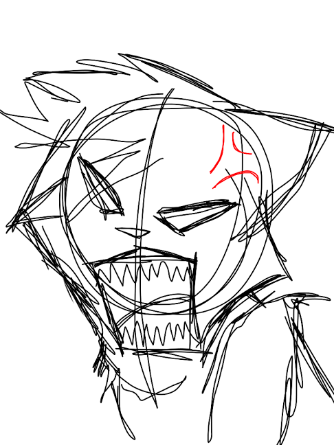 486x648 Random Angry Cat Sketch By Storm Feather456