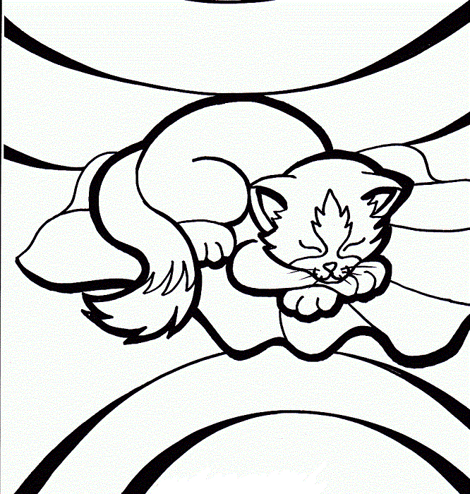 666x700 Cat And Mouse Coloring Page Japanese Cats Coloring Page. Bird