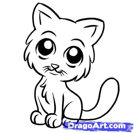 446x441 How Draw A Cartoon Cat Step By Easy How