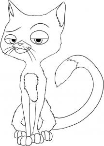 215x302 How To Draw How To Draw Mittens The Cat From Bolt