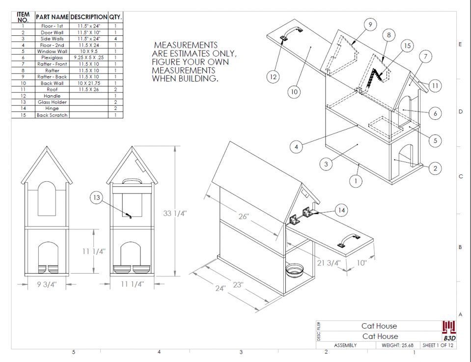 959x737 Uncategorized Cat House Plans Inside Awesome Cat House Build